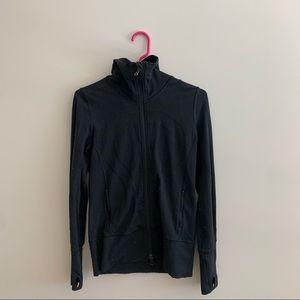 Black lulu lemon athliesure workout jacket